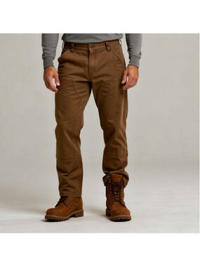 Carhartt Double Knee Work Pants Brown Canvas Relaxed Fit 34x34 Heritage